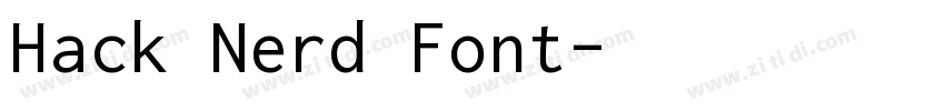 Hack Nerd Font字体转换 Hack Nerd Font字体转换
